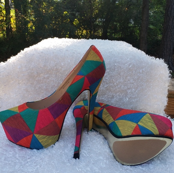 🧡👠Geometric Platform Stiletto👠🧡 - Picture 4 of 4